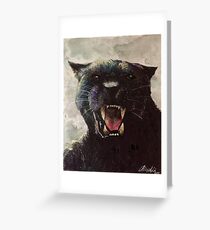 Panther Greeting Card