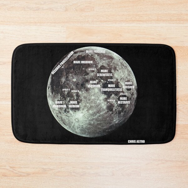 Item preview, Apollo Landing Sites and Mares of the Moon Apollo 11 Anniversary designed and sold by chrisastrophoto.