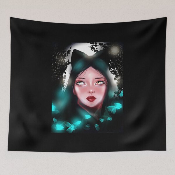 Item preview, Cat Woman Asian Girl Character Illustration. Kpop, Anime , Kawaii inspired. Cat ears. designed and sold by kristiART.