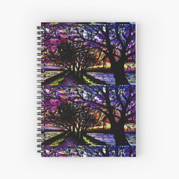 Lake Michigan Rises in the Trees Spiral Notebook