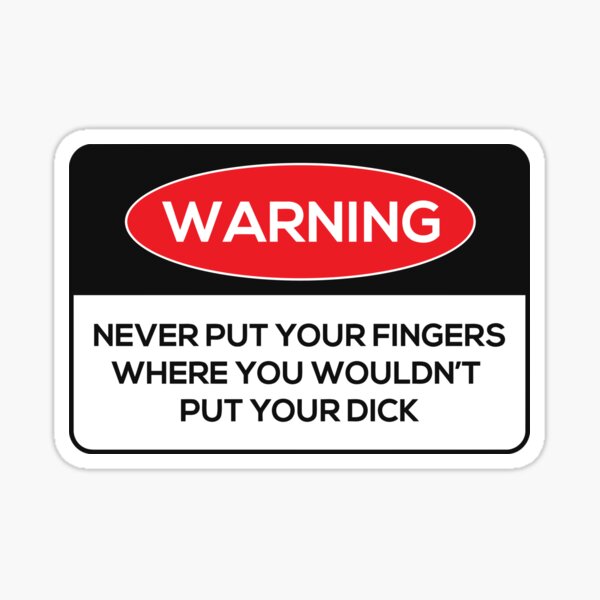 Warning Sign Sticker