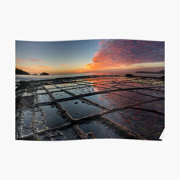 Tessellated Pavement Sunrise Poster