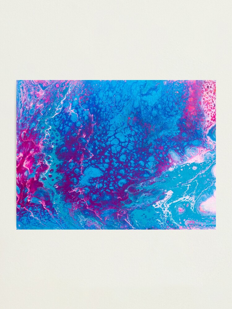 Alternate view of Smaller Reality - A Pink, Purple, Turquoise + Teal Abstract Photographic Print