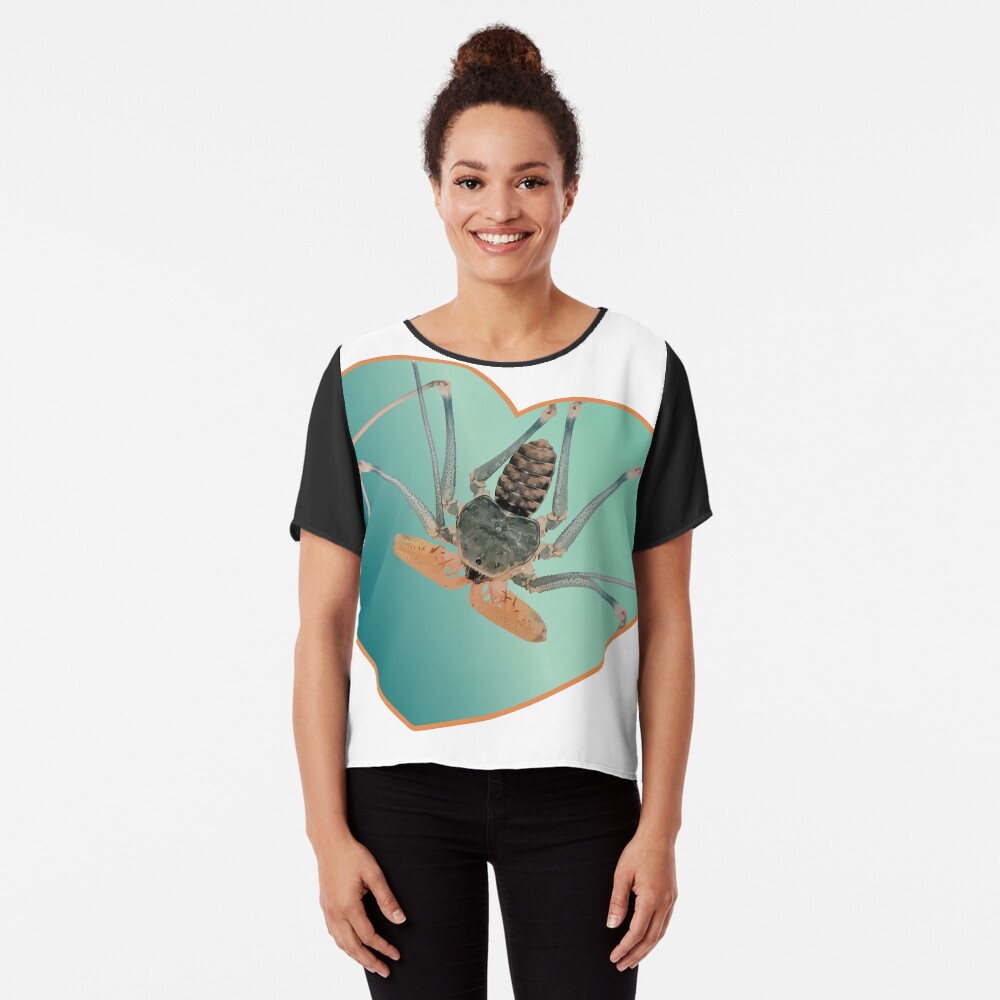 Amblypygi love - Acanthophrynus coronatus Chiffon Top