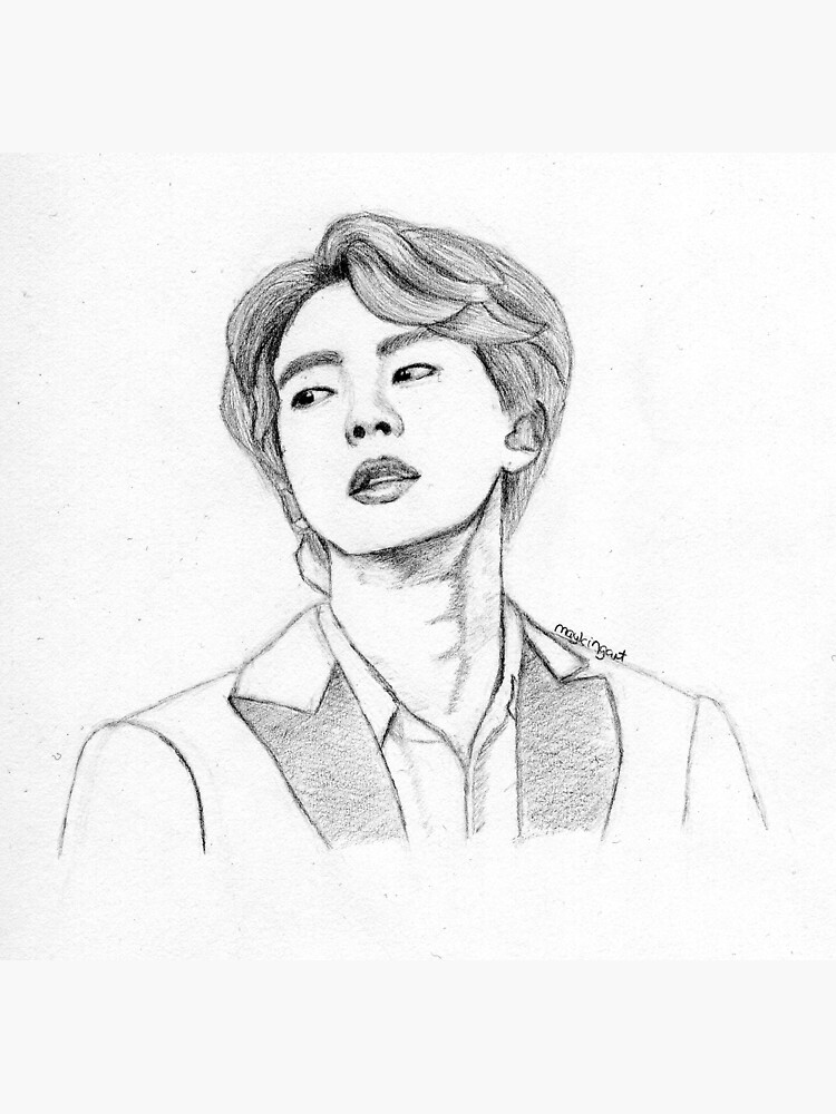 happy jin day !!!!im drawing all bts members 4 to go .Rm and v are in the  works : r/heungtan