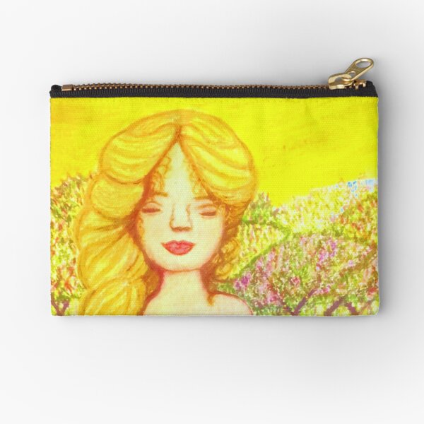 Lavender and Sunshine Zipper Pouch