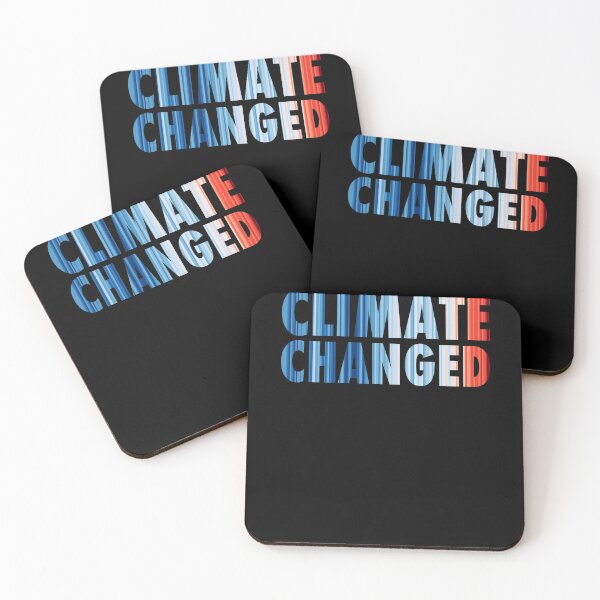 Item preview, CLIMATE CHANGED - Climate Change & Global Warming Temperature Stripes designed and sold by brizodesign.