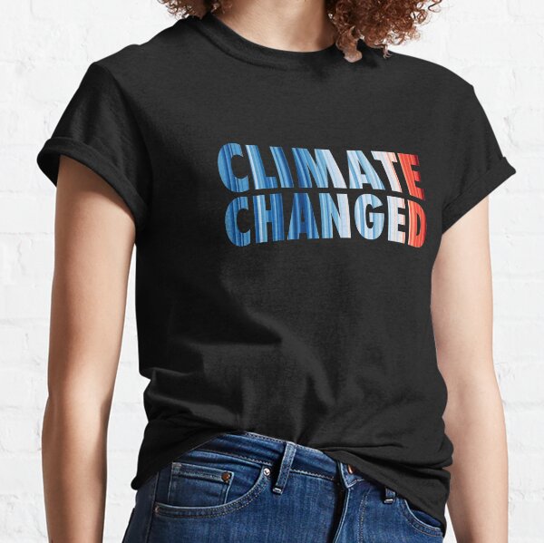 Item preview, CLIMATE CHANGED - Climate Change & Global Warming Temperature Stripes designed and sold by brizodesign.