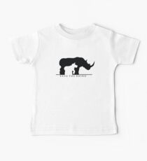Save The Rhino (White Background) Baby T-Shirt