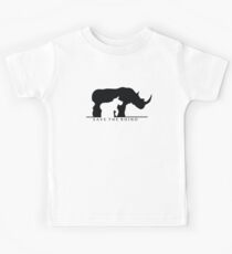 Save The Rhino (White Background) Kids Tee