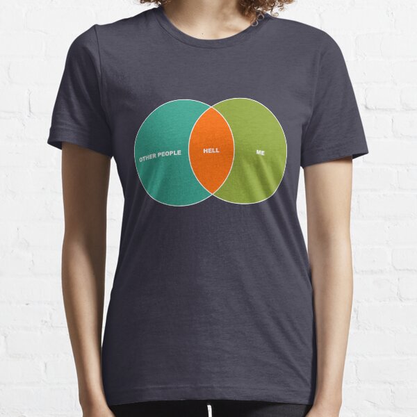 Hell is Other People - Venn Diagram Essential T-Shirt