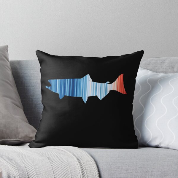 Item preview, Fish - Climate Change & Global Warming Temperature Stripes designed and sold by brizodesign.