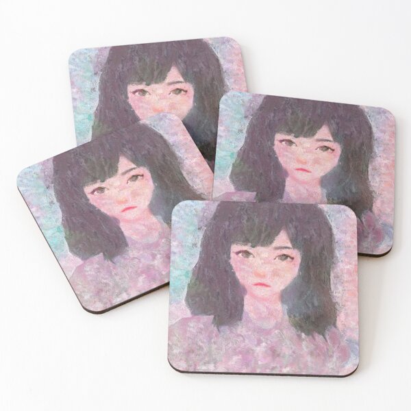 Item preview, Melancholy Girl Portrait Impressionist Painting designed and sold by BonBonBunny.