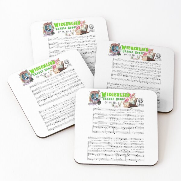 Artikelvorschau, Brahms Notenblatt Wiegenlied "Wiegenlied" Wiegenlied Baby Shower Zebra entworfen und verkauft von AnimalComposers.