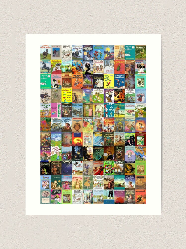 "Children's Books" Art Print for Sale by MontageMadness Redbubble