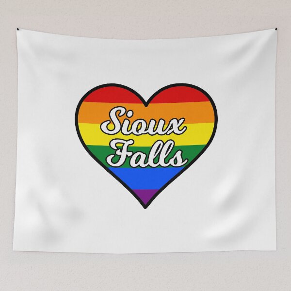 Item preview, Sioux Falls South Dakota Gay Pride Heart designed and sold by fearcity.