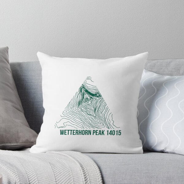 Item preview, Wetter horn Peak Topo designed and sold by januarybegan.