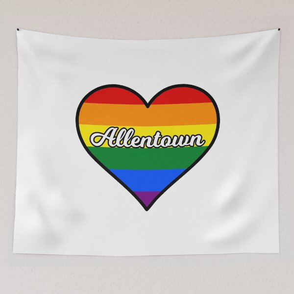Item preview, Allentown Pennsylvania Gay Pride Heart designed and sold by fearcity.