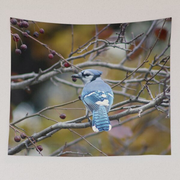 Item preview, Blue Jay in the Autumn designed and sold by mokacat.