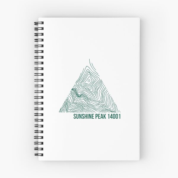 Aperçu de l'œuvre Sunshine Peak Topo créée et vendue par januarybegan.
