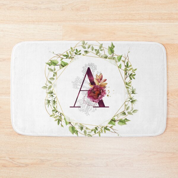 Item preview, Modern Botanical Floral Monogram A Graceful Feminine Design designed and sold by Glimmersmith.