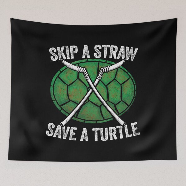Item preview, Skip A Straw Save A Turtle Anti Pollution Shell designed and sold by wrestletoys.