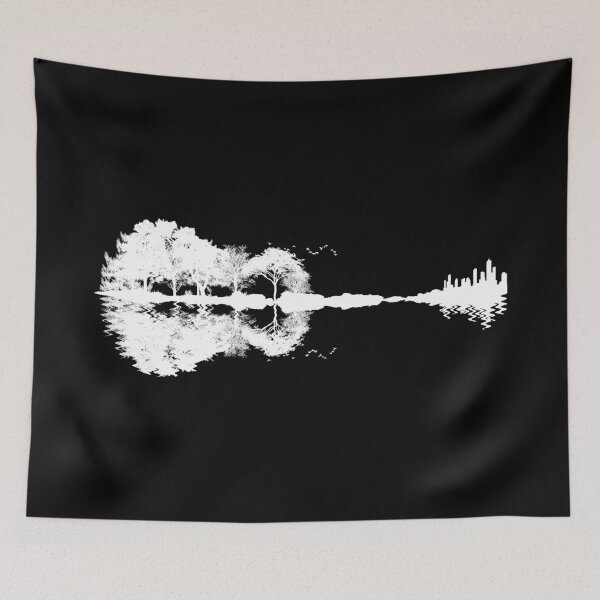Item preview, Electric guitar music reflection nature. designed and sold by emphatic.