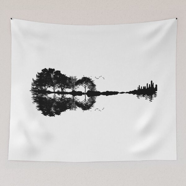 Item preview, Electric guitar music reflection nature. designed and sold by emphatic.