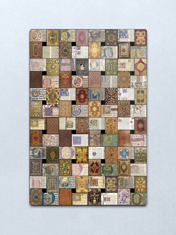 Alternate view of Illuminated Manuscript Metal Print