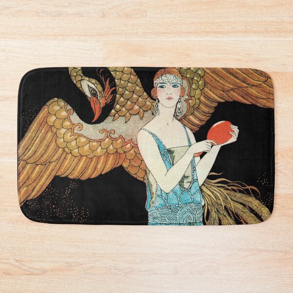 Item preview, Phoenix, Flapper in a Blue Dress, Vintage Art Deco fashion designed and sold by Glimmersmith.