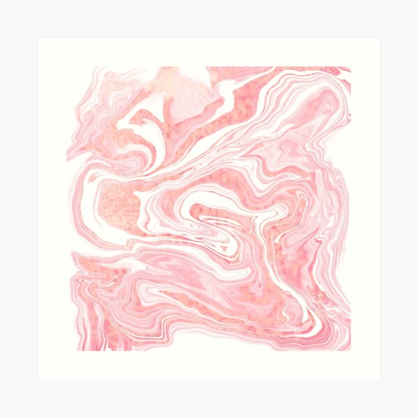 Blush abstract Art Print