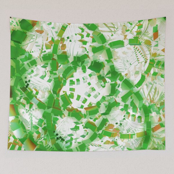 Aperçu de l'œuvre Green industrial abstract créée et vendue par Gaspar Avila.