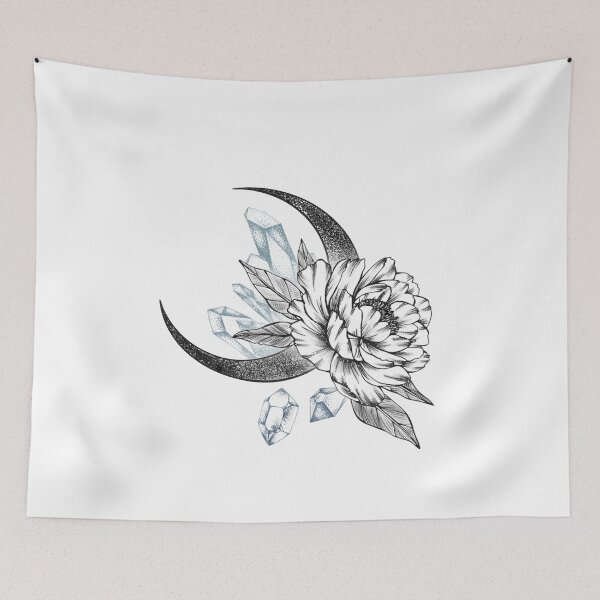 Item preview, Peony Dotwork designed and sold by KalikaGraphisme.