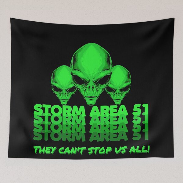 Item preview, Storm Area 51 They Can't Stop Us All! designed and sold by PaintEtchDesign.