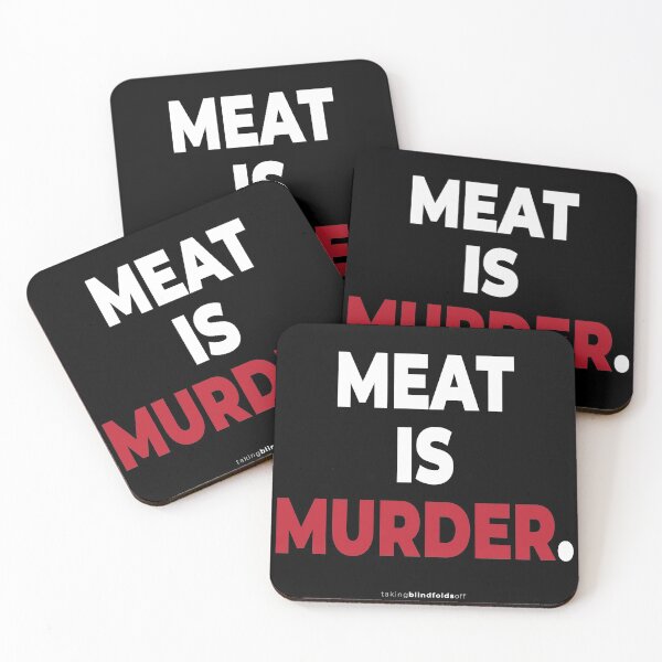 Item preview, Meat is murder. - Vegan Activist Graphics #takingblindfoldsoff 19 designed and sold by blindfoldsoff.