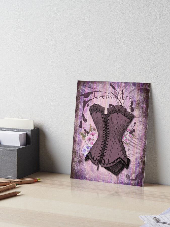 Corsetiere II fashion lingerie corset art | Art Board Print