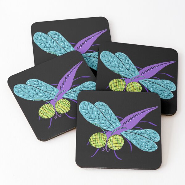 Item preview, Vibrant Cartoon Dragonfly Insect Doodle  designed and sold by SharkaSplat.