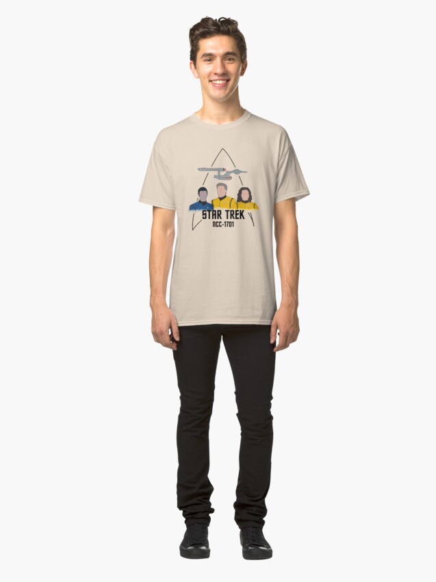 T-shirt classique ''Équipage de pont NCC-1701' : autre vue