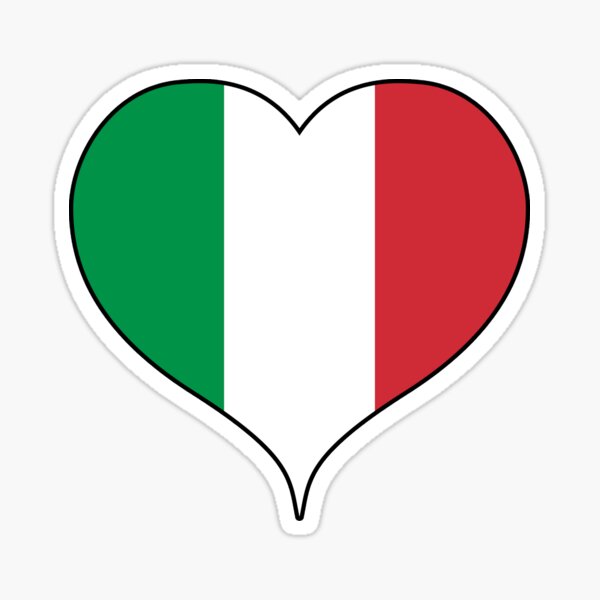 Sticker: Italienische Flagge