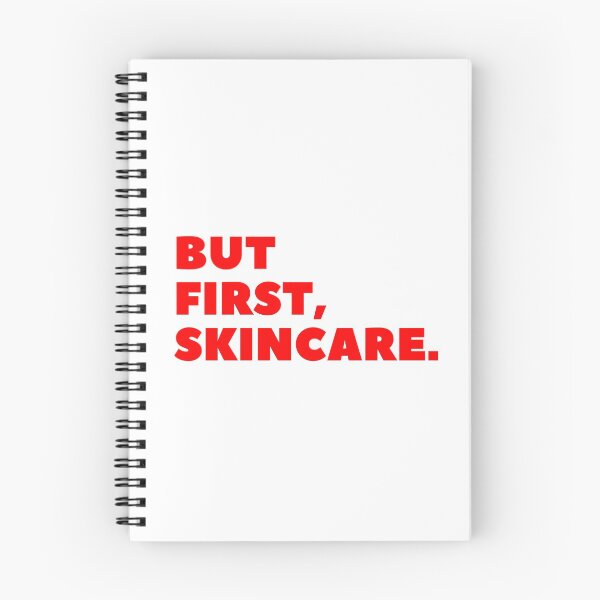 Item preview, But First, Skincare Red Minimalistic Typography Word Art designed and sold by angelmalfoy.
