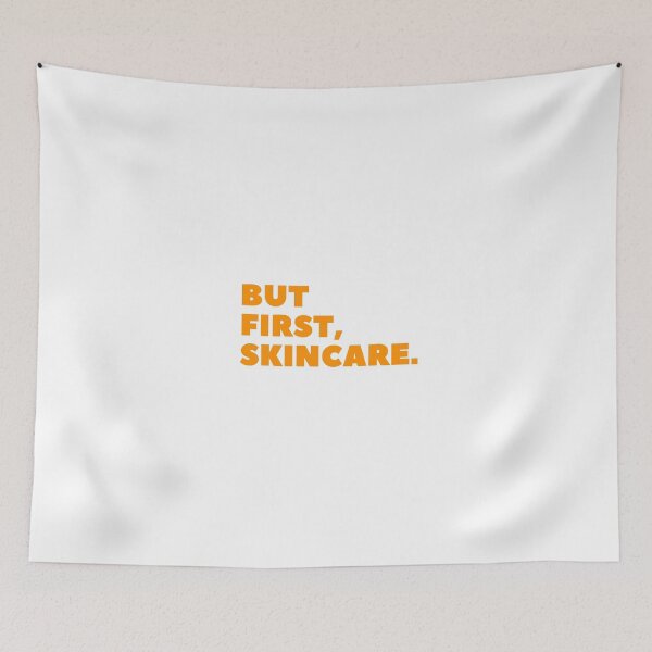 Item preview, But First, Skincare Orange Minimalistic Typography Word Art designed and sold by angelmalfoy.
