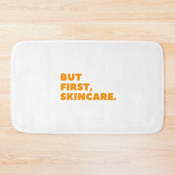 Item preview, But First, Skincare Orange Minimalistic Typography Word Art designed and sold by angelmalfoy.