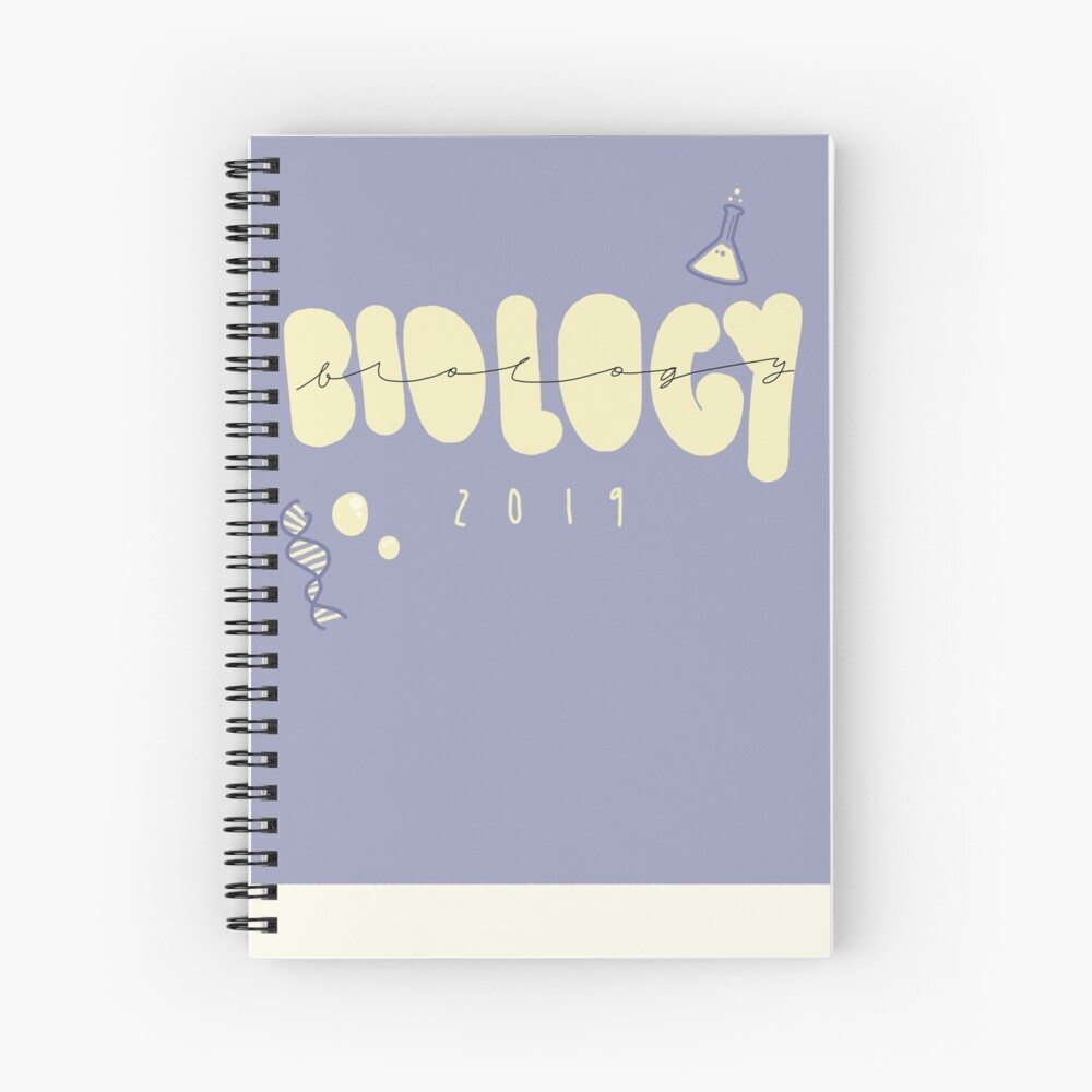 "Biology Notebook 2019" Spiral Notebook by amazieng Redbubble