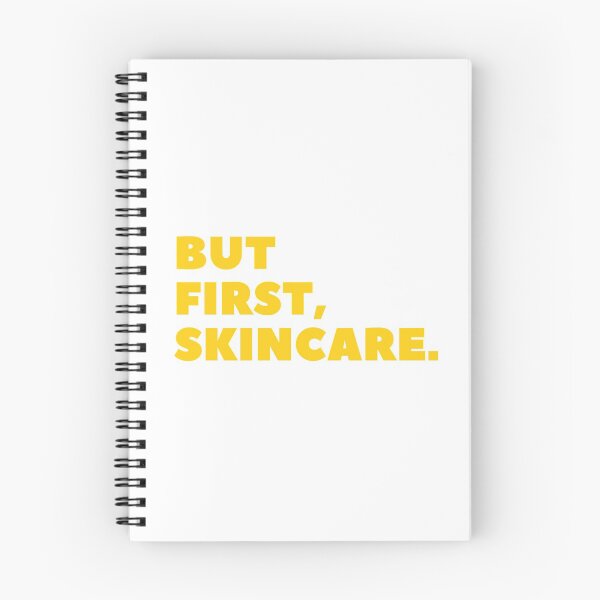 Item preview, But First, Skincare Yellow Minimalistic Typography Word Art designed and sold by angelmalfoy.