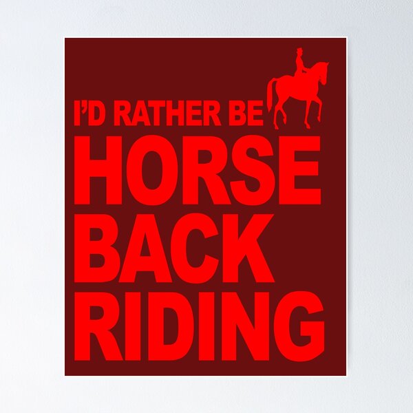 Item preview, I D RATHER BE HORSE BACK RIDING designed and sold by yoca44.