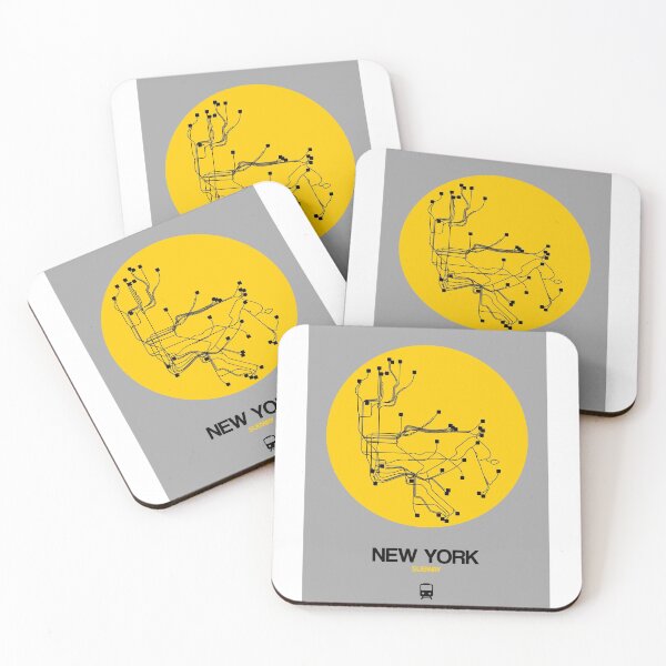 Item preview, New York Yellow Subway Map designed and sold by Irina March.