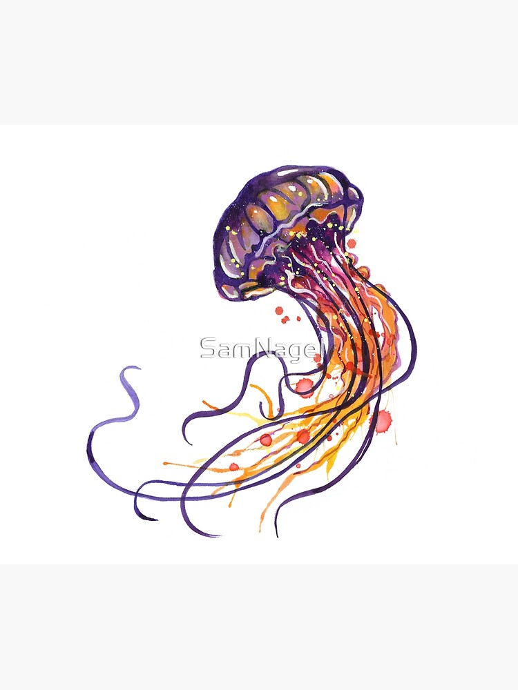 Jellyfish watercolor by SamNagel