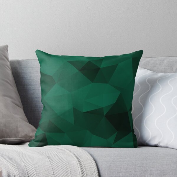 Item preview, Polygonal emerald green geometric pattern designed and sold by fuzzyfox.