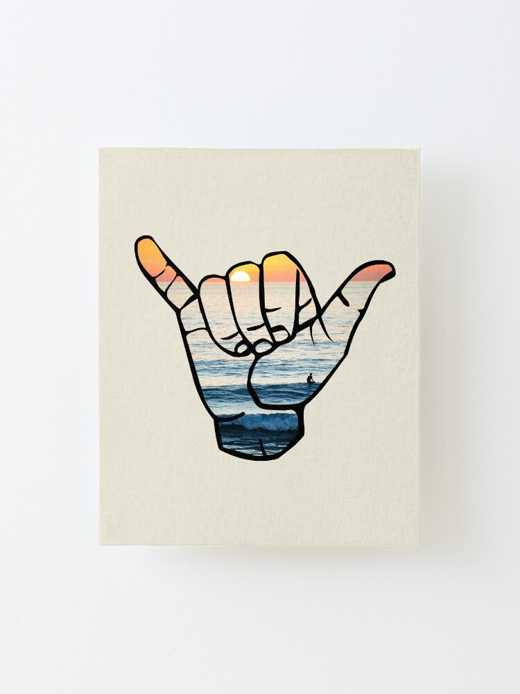 Alternate view of Shaka Waves Mounted Print