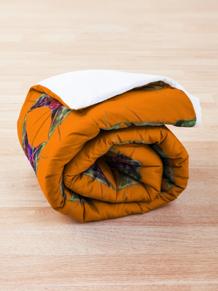 Alternate view of Artificial neural style Space galaxy mirror cat Comforter